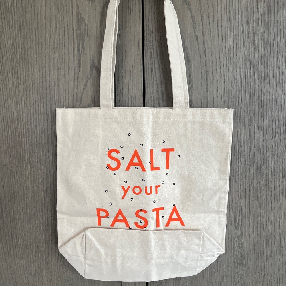 Bon Appetit “Salt Your Pasta Water” tote bag - Picture 2 of 2